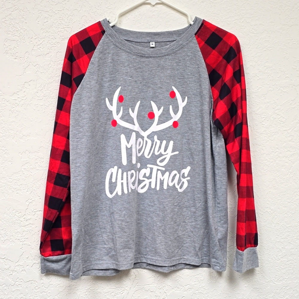Merry Christmas Antler Shirt